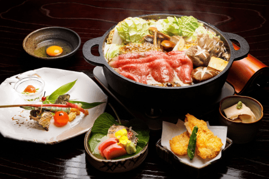 萩の宿 常茂恵 ≪DP≫割下からこだわる・・・老舗旅館の料理長が手掛けるA5ランクの長萩和牛すき焼きプラン