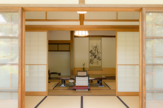 萩の宿 常茂恵 総檜造りの特別室「貴賓室・花王」　8帖+8帖+14帖（1階庭園側、禁煙）