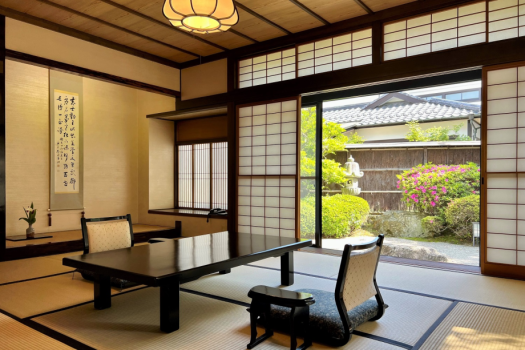 萩の宿 常茂恵 日本庭園を望む二間続きの和室　10帖＋4.5帖（1階庭園側、禁煙）