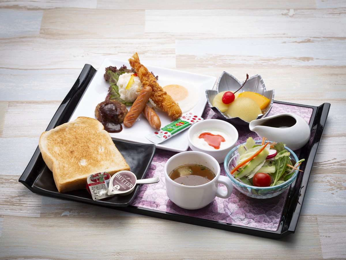 アパホテル〈浅草駅前〉 【朝食付】6種類のセットメニューから選べる朝食 ● 都営浅草線浅草駅A1出口徒歩1分!