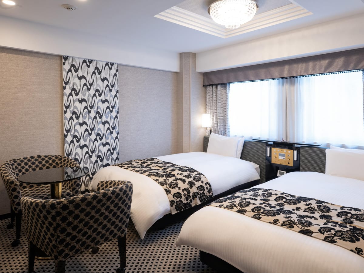 アパホテル＜八丁堀駅前＞ デラックスツインルーム　全室禁煙