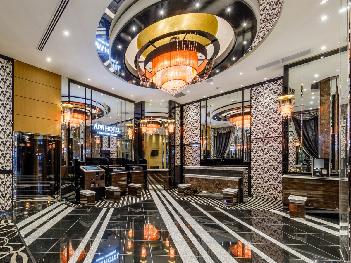 アパホテル＜博多祇園駅前＞ 【素泊まり】■JR「博多駅」徒歩6分！博多口から見えるホテル！ ■アパは映画もアニメも見放題