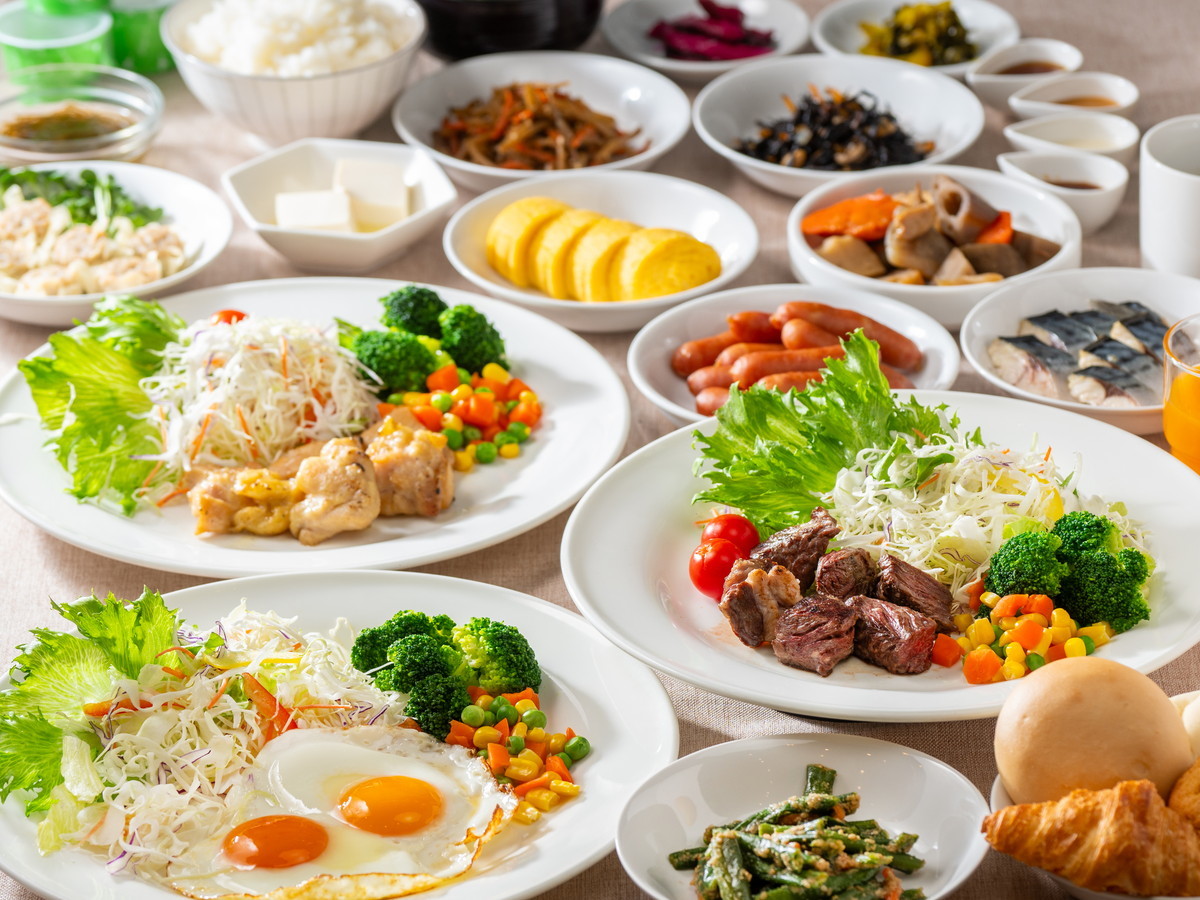 アパホテル<人形町駅北> 【朝食付き】◆3種のメインから選ぶハーフビュッフェスタイル◆朝7時から利用可!