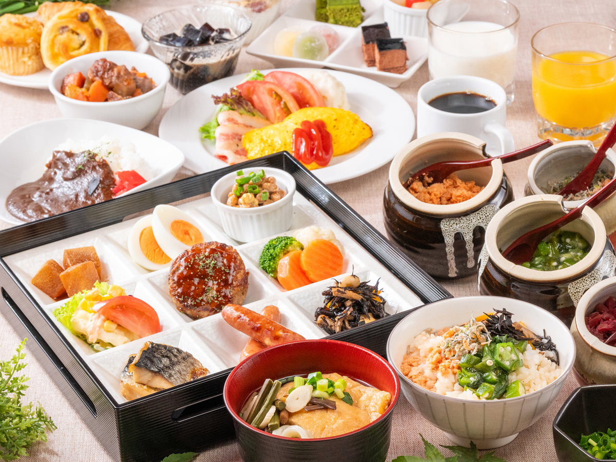 アパホテル＜上野駅南＞ 【朝食ビュッフェ付】お茶漬けバー、うどんバーと和洋40種類のビュッフェ