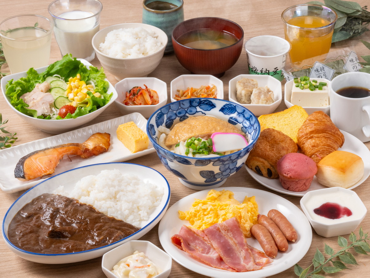 アパホテル<上野駅北> 【朝食付】選べるメニューとこだわりうどんの朝食ハーフビュッフェ