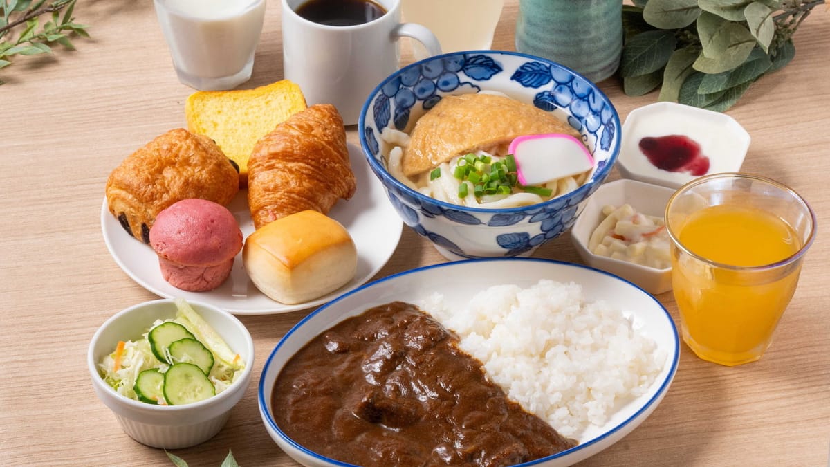 アパホテル<上野駅北> 【朝食付】手打ちうどんがおすすめ!選べるメニューとこだわりうどんの朝食ハーフビュッフェ