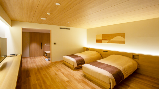 浅虫温泉　南部屋・海扇閣 ＜禁煙＞ユニバーサルルーム　【3F・57㎡・シモンズベッド】