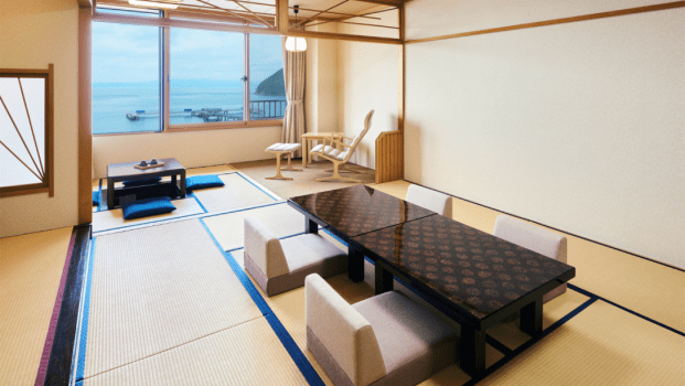 浅虫温泉 南部屋・海扇閣 <上層階・禁煙>むつ湾を見渡せる和室【7~8F・10畳+4.5畳堀こたつ】