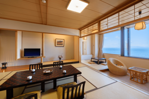 浅虫温泉 南部屋・海扇閣 <禁煙>むつ湾を見渡せる和室【3~4F・12.5畳+4.5畳堀こたつ】