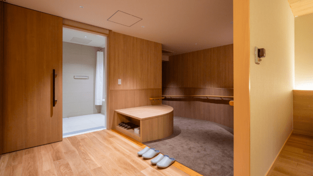 浅虫温泉 南部屋・海扇閣 <禁煙>ユニバーサルルーム 【3F・57㎡・シモンズベッド】