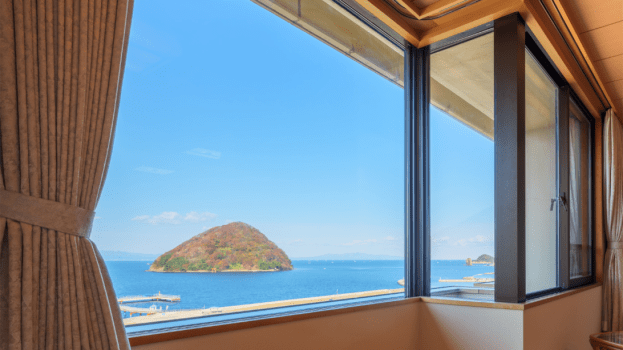 浅虫温泉 南部屋・海扇閣 <禁煙>むつ湾を見渡せる堀こたつ付き和モダンツイン【5~7F・57㎡・シモンズベッド】