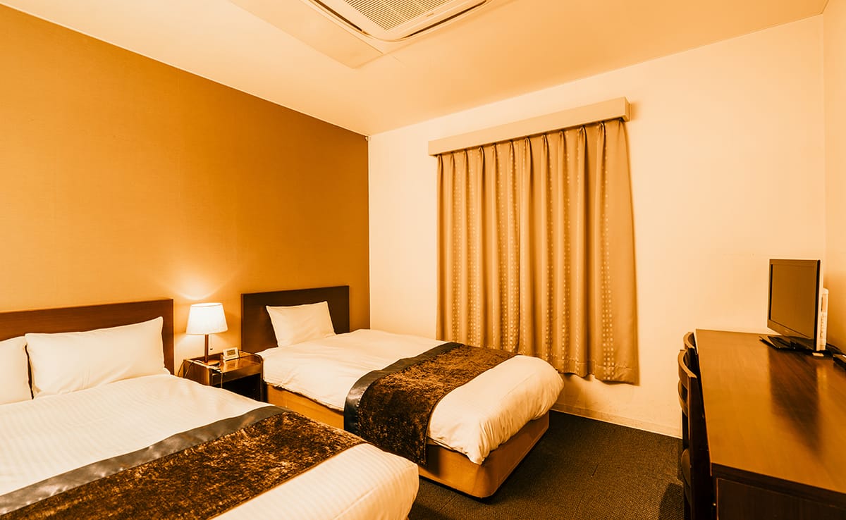 ホテルエリアワン高松 禁煙☆ツイン【17平米・120ｃｍベッド・100ｃｍベッド】 