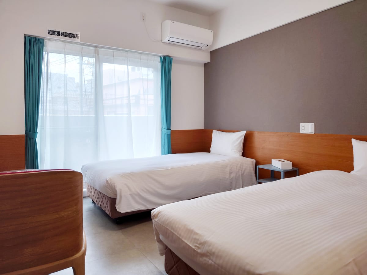 スマイルスマートイン那覇久米 【禁煙】ツインルームA(ベッド100㎝×2台)