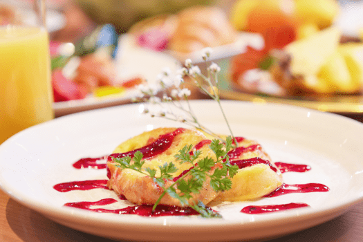 笹井ホテル 【朝食付】焼きたてふわふわ『フレンチトースト』他、十勝を彩る30種類以上のメニュー#