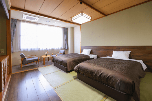 笹井ホテル 【和ツイン：禁煙】バス・トイレ付