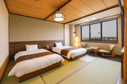 笹井ホテル リニューアル【スタンダード和ツイン：禁煙】シャワー・トイレ付