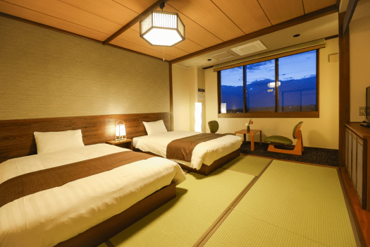 笹井ホテル リニューアル【スタンダード和ツイン：禁煙】シャワー・トイレ付