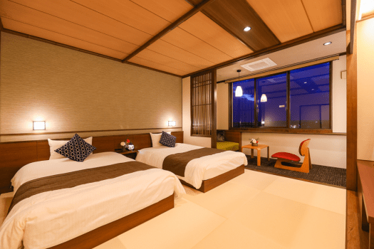 笹井ホテル リニューアル【スーペリア和ツイン：禁煙】シャワー・トイレ付