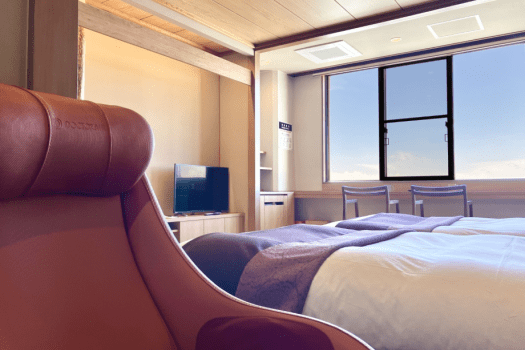 笹井ホテル 2023年12月改装【エグゼクティブ和ツイン：禁煙】バス・トイレ付