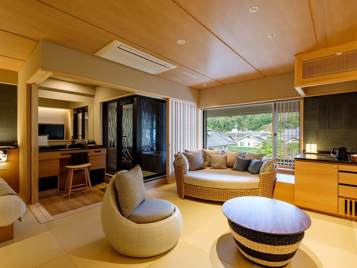 三朝館 【禁煙室】★夕食個室★和モダン45平米＋温泉展望風呂