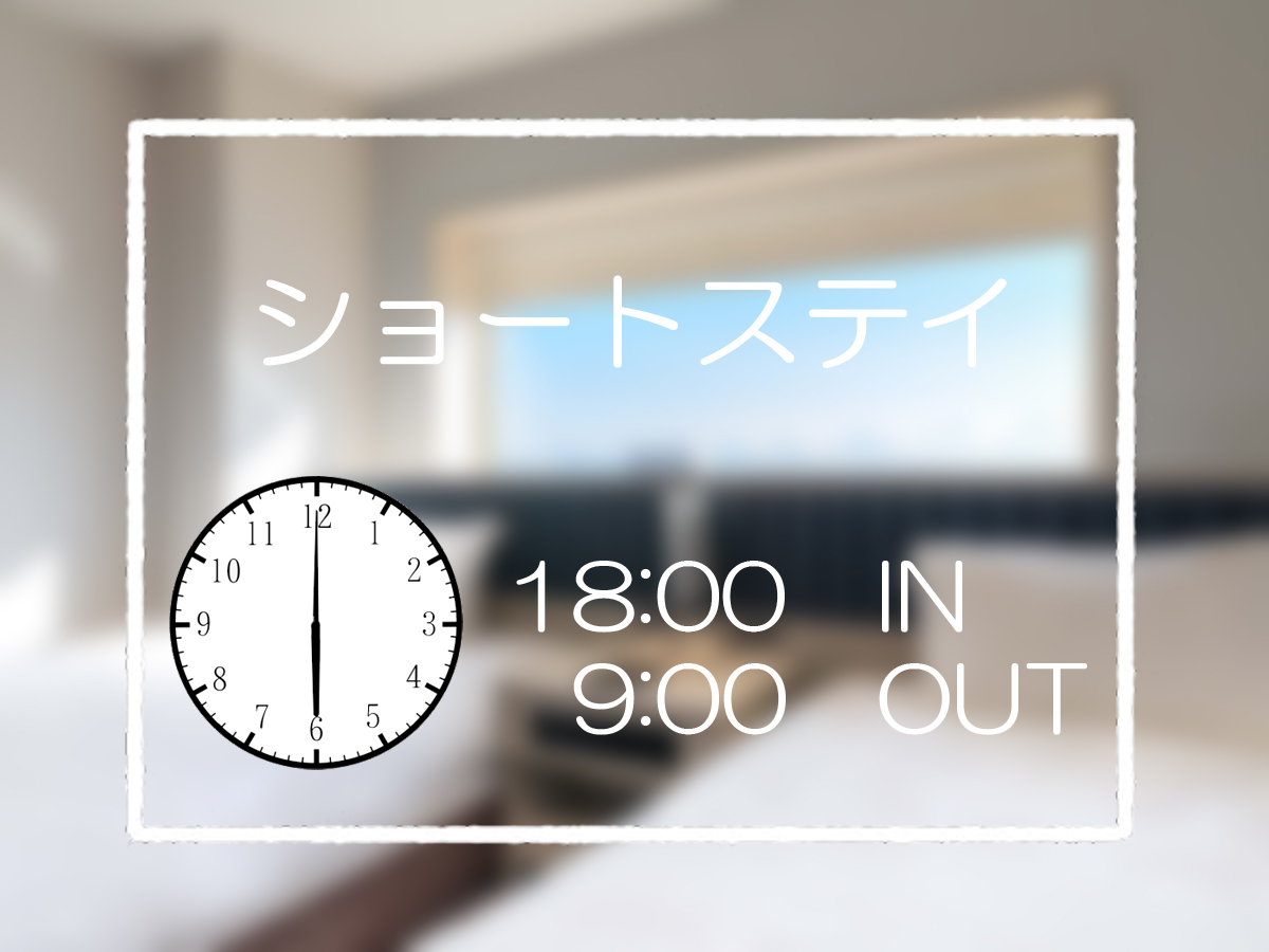 ホテルクラウンパレス浜松 【リニューアル客室】チェックイン18:00/アウト9:00 ショートステイ (朝食付き)