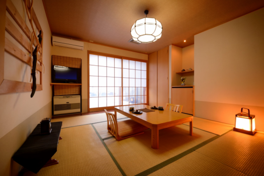 鯵ヶ沢温泉 水軍の宿 【禁煙・湯久楽人くらぶ】月の歌・曙の空(温泉露天風呂付客室タイプ)