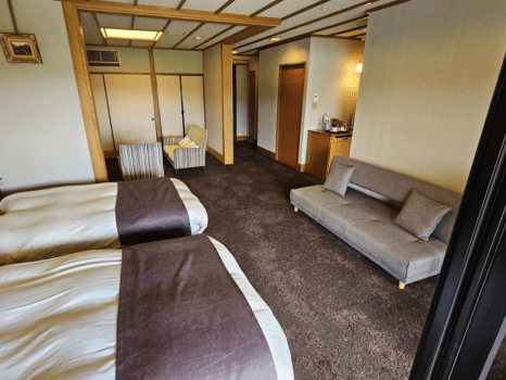 山鹿温泉 清流荘 ◆水鏡庵◆ UD ジュニアスイート 露天風呂付洋室ツイン 70㎡