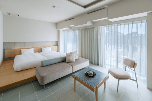 ITOMACHI HOTEL 0 デラックスルーム【40㎡|バスタブ|ツイン】〇テラス付客室