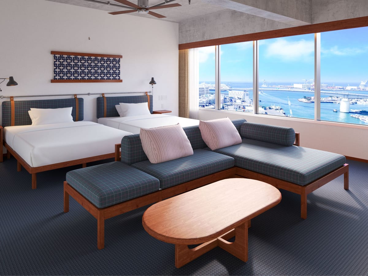 South Gate Hotel Okinawa コンフォートデラックス（ダブルベッド2台／洗濯機）