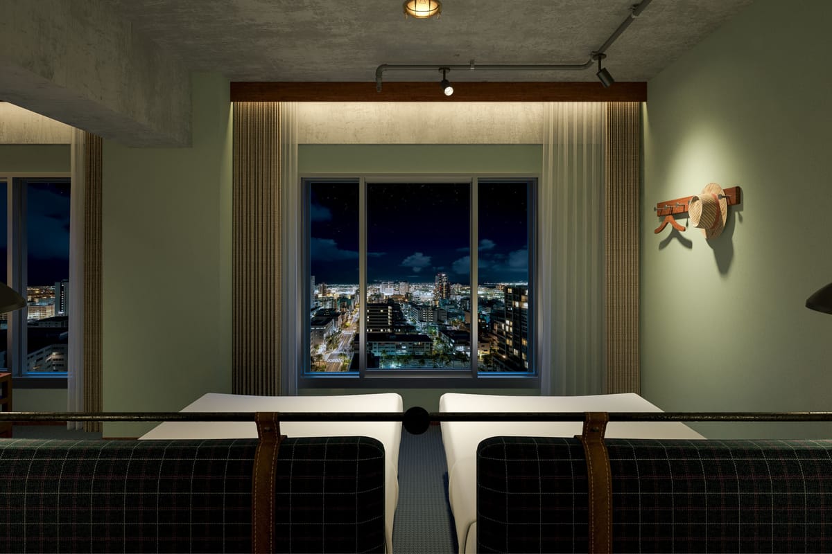 South Gate Hotel Okinawa プレミアムコーナー シティサイド(2ベッドルーム/洗濯機)