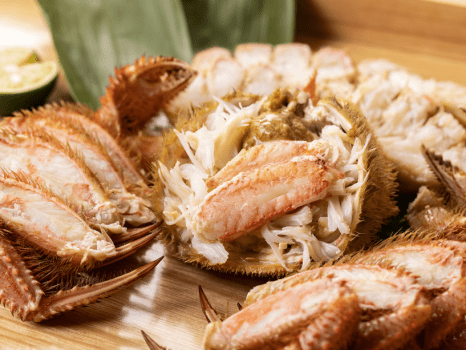 さんご草の郷 能取の荘 かがり屋 【”上”きんき会席】網走の海を制覇!きんき・毛ガニ・ホタテ・カキ★オールスターコース.