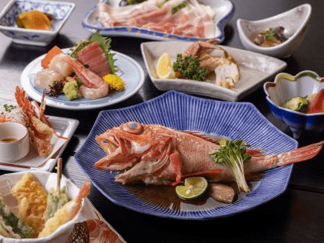 さんご草の郷　能取の荘　かがり屋 【きんき会席】北海の赤き至宝を味わう！基本プラン．