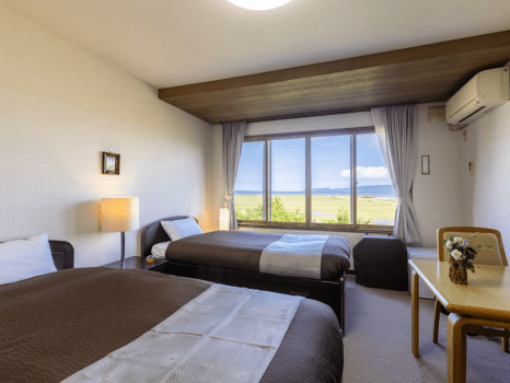 さんご草の郷 能取の荘 かがり屋 【湖の眺望】スタンダードツイン
