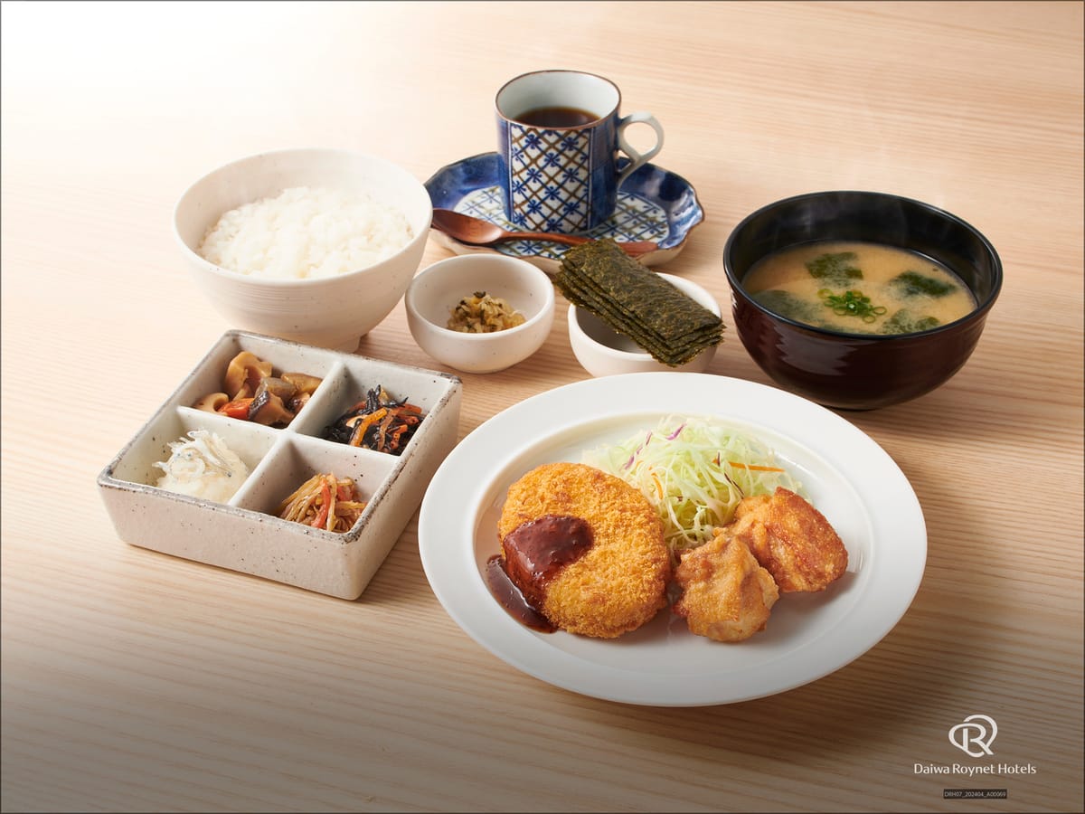 ダイワロイネットホテル博多祇園 【シンプルステイ（朝食付）】やよい軒の選べる（和食・洋食）朝定食付きプラン！