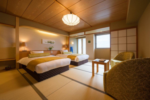 ホテルグランメール 山海荘 【禁煙】日本海を一望できる海側和室【ツインベッド】