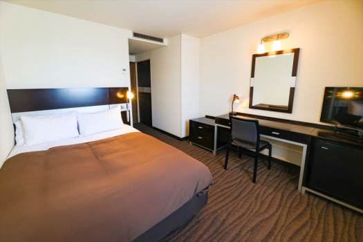 帯広天然温泉 ふく井ホテル 【ダブル:喫煙】17平米/ベッド幅140cm