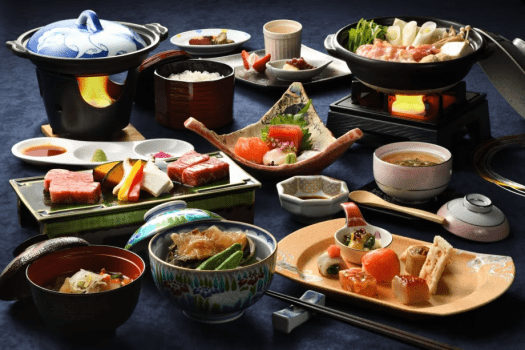 縄文のふる里 大湯温泉 ホテル鹿角 【60日前の早期予約プラン】人気No1プラン!「かづの牛と秋田牛」の食べ比べ&選べる「お鍋」♪郷土の味覚も満載~「来満コース」