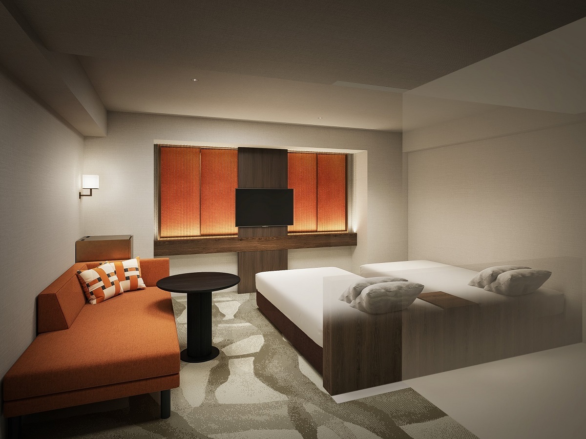 ホテル エルシエント京都八条口 リニューアル 本館スーペリアツインA