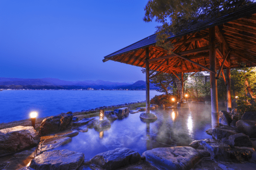 千年亭 ＜DP＞【素泊まり】東郷湖に浮かぶ「絶景露天風呂」はわい温泉の湯に癒される＜チェックイン21時まで＞