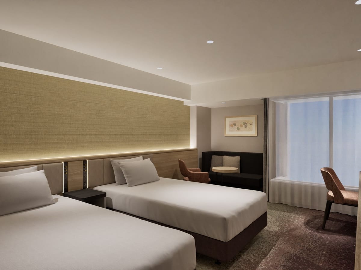 ホテル日航福岡 ツイン・ガーデンサイド【禁煙】