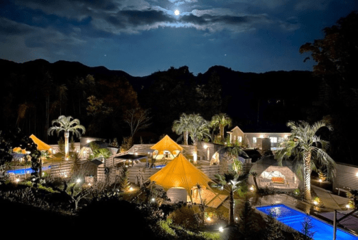 +RIVERPOOL 埼玉 ちちぶ 【スタンダードプラン】豪華１泊２食付きプライベート温水プール＆スパ『満願の湯チケット付き』