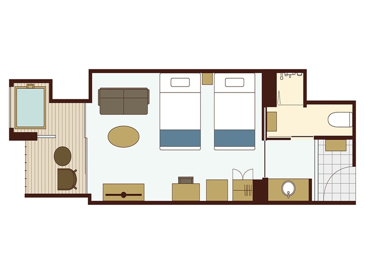 ラビスタ熱海テラス ツイン（バス）《イースト》