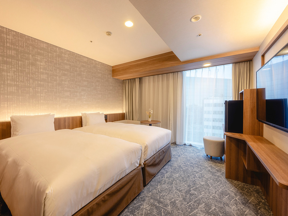 ホテルグレイスリー札幌 ■高層階エグゼクティブフロア■ツイン／禁煙・22平米