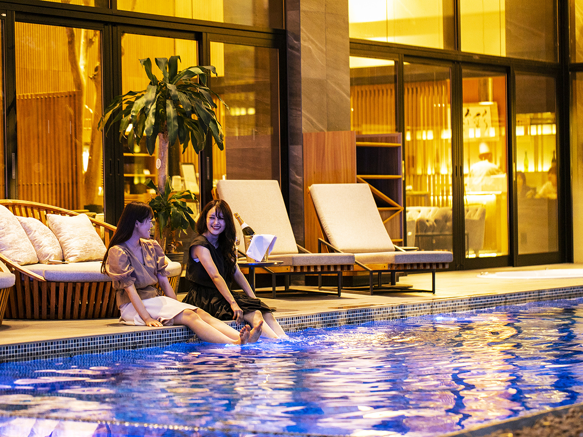 ガーデンテラス福岡ホテル＆リゾート 【２食付】＜創作鮨ディナー＞　日本酒とのペアリングも楽しみたい握り８貫ほか彩り豊かな基本コース