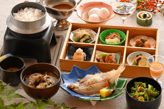 北陸　福井　あわら温泉　美松 【朝食付き】福井の郷土料理や地元産米の手作り朝ごはんで一日の元気の源をチャージ♪朝食付きプラン