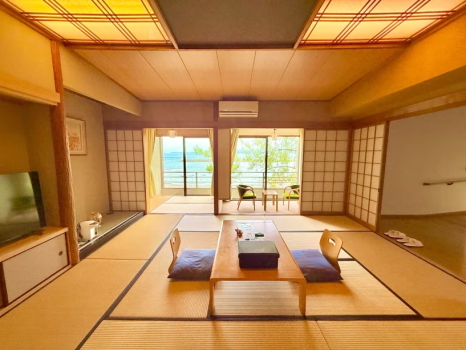 夫婦露天風呂の宿  吟松  【禁煙】＜準バリアフリー＞海側２階和洋室12.5畳＆ツイン