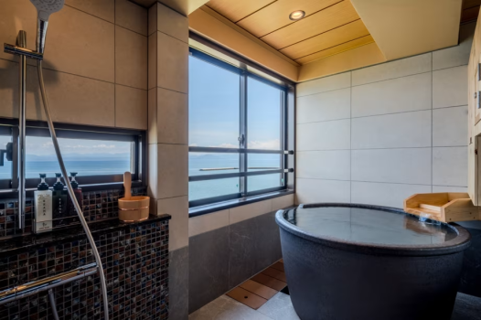 夫婦露天風呂の宿  吟松  半露天風呂付き洋室 ~汀乃音~