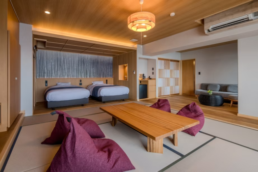 夫婦露天風呂の宿  吟松  露天風呂付きモダン和洋室 ~砂乃音~