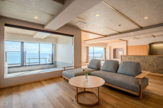 夫婦露天風呂の宿  吟松  露天風呂付きプレミアム和洋室 ~汐乃音~