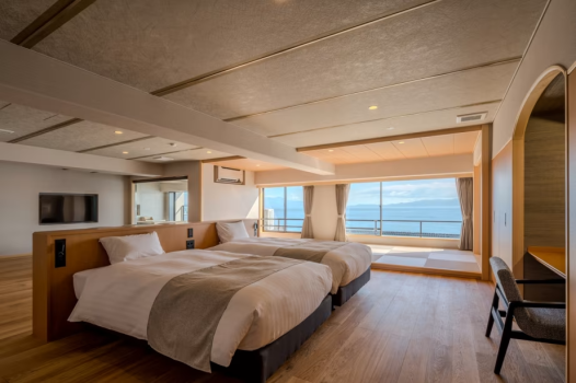 夫婦露天風呂の宿  吟松  露天風呂付きプレミアム和洋室 ~汐乃音~